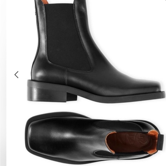 Ganni Square Toe Chelsea Boots (40) - Picture 3 of 6